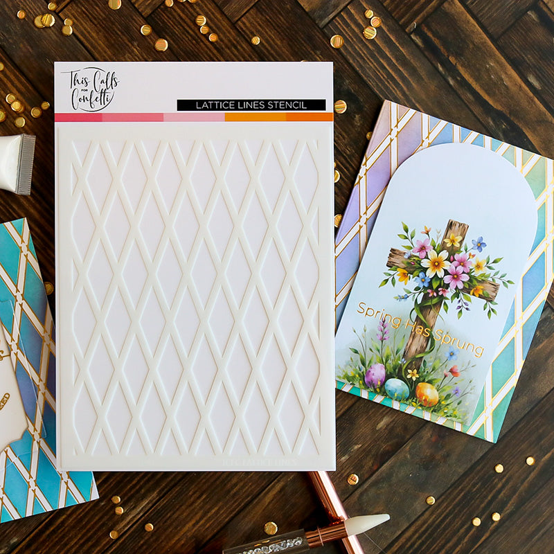 Stencil | Lattice Lines