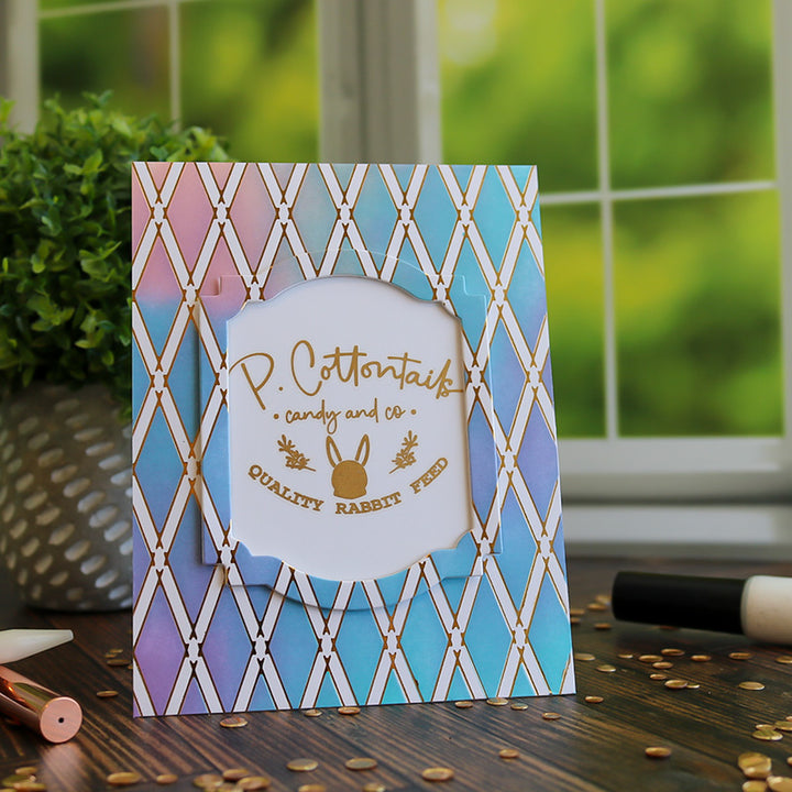 Hot Foil Plate | Lattice Luxe