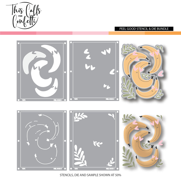 Peel Good Stencil & Die Bundle