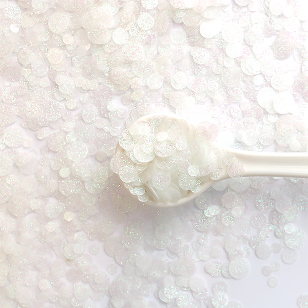 Glitter Confetti | White